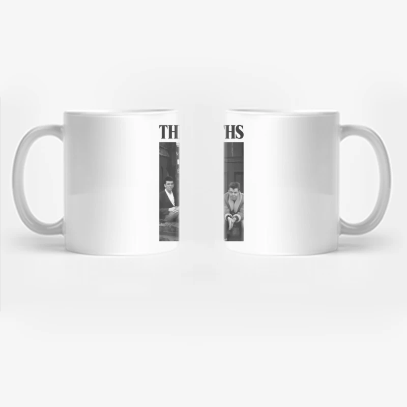 The Smiths: Iconic 1980s British Alternative Rock Band in Black and White Coffee Mug