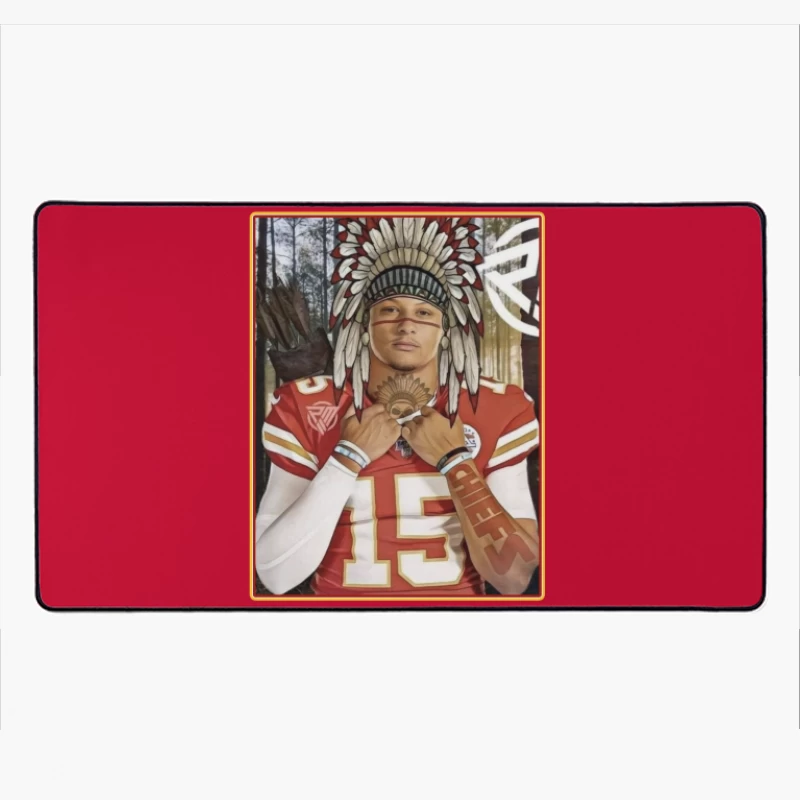 Football - Kansas City Chiefs - Patrick Mahomes - THE CHIEF CHIEF Desk Mat