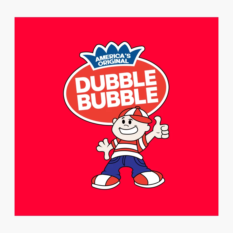 Dubble Bubble Throw Pillow