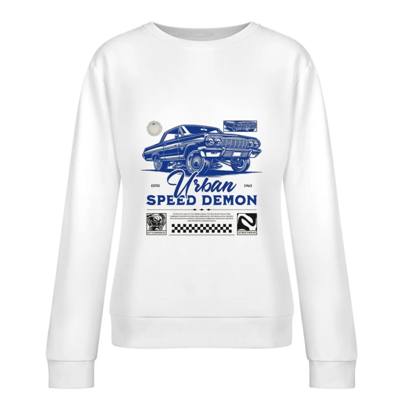 Urbaner Geschwindigkeitsdämon Auto Design Damen Pullover Sweatshirt