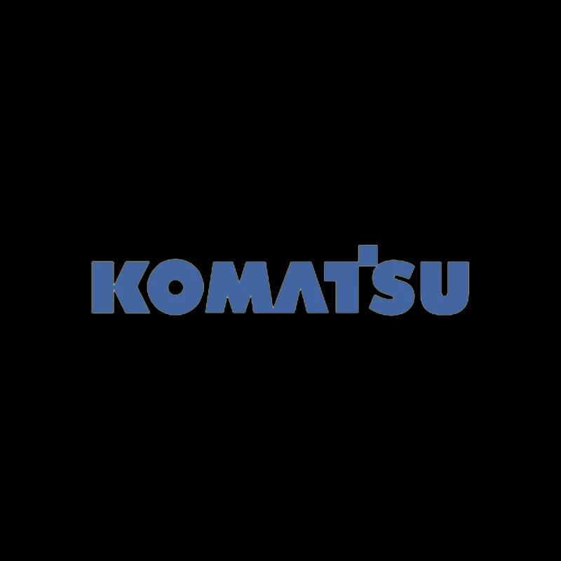 Komatsu Industrial Equipment Company Logo in Blue Tapestry