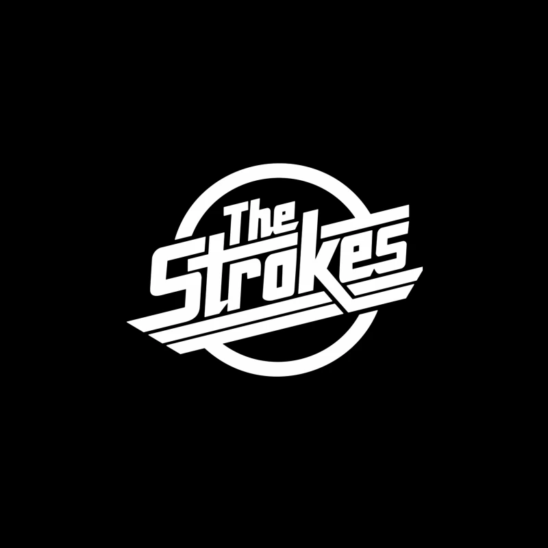 The Strokes Band Logo Outline Desk Mat