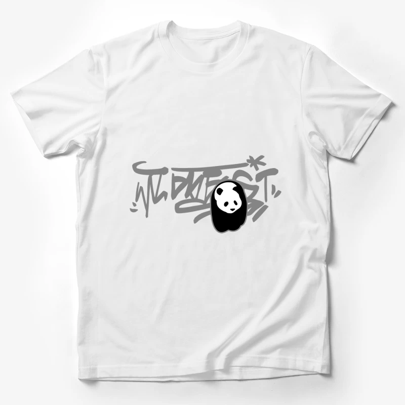 Graffiti-Panda-Design Herren T-Shirt