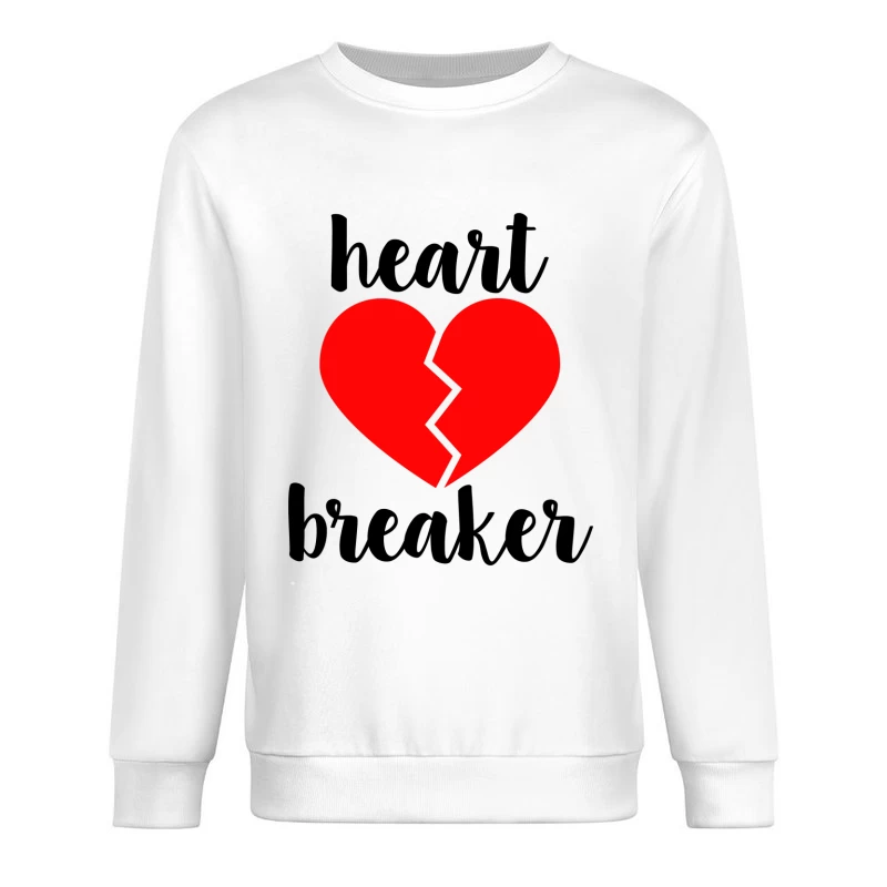 Cœur Brisé Rouge Homme Sweat-shirt à enfiler