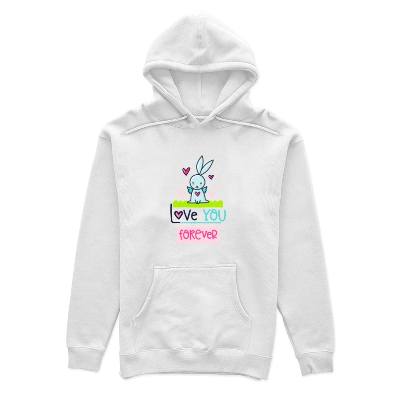 Lapin mignon avec message d'amour Femme Sweat à capuche