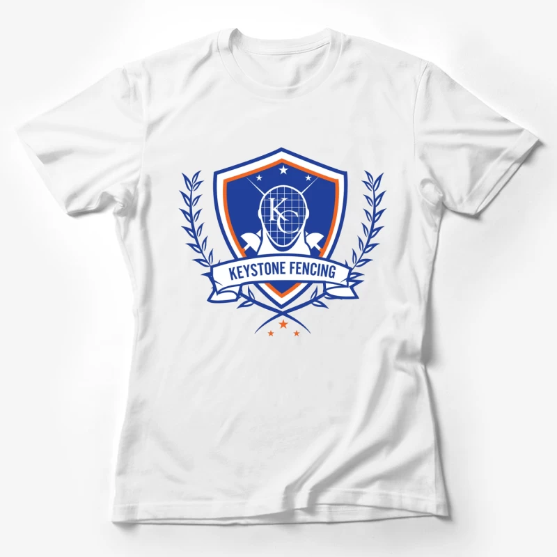 Keystone Fencing Sports Academy Shield Logo Female T-Shirt