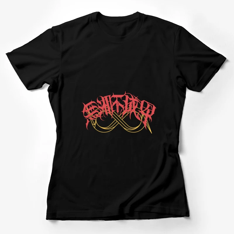 Komplexes Tribal-Lettering Damen T-Shirt