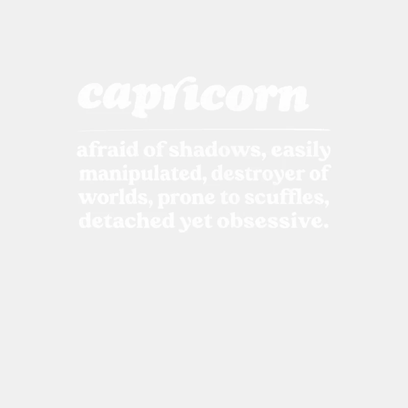 Capricorn Zodiac Symbol  Humorous Gift Design Male Tank Top