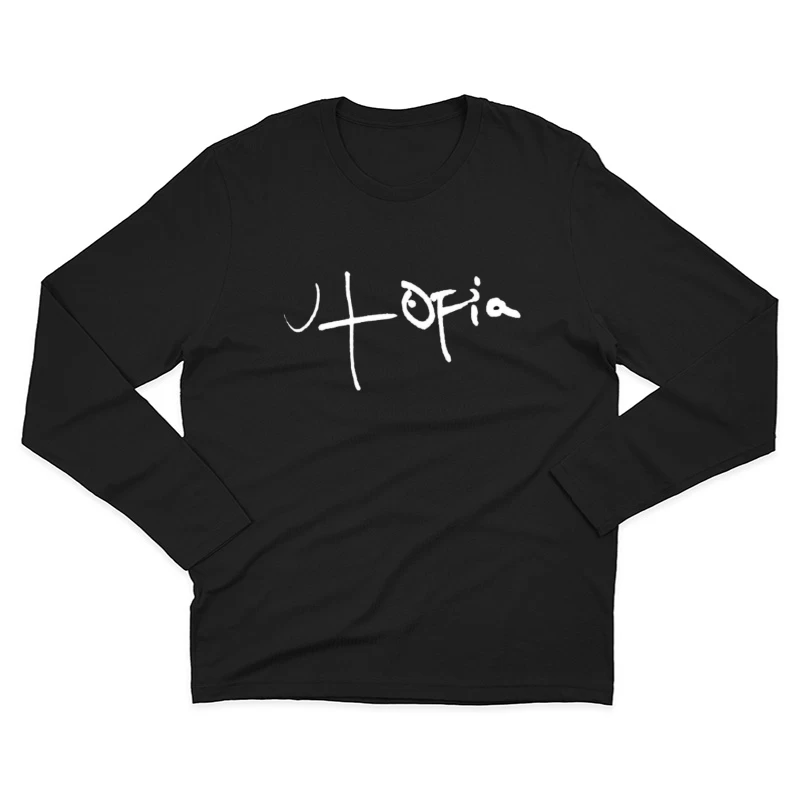 Simple Abstract Line Drawing Male Long Sleeve T-Shirt