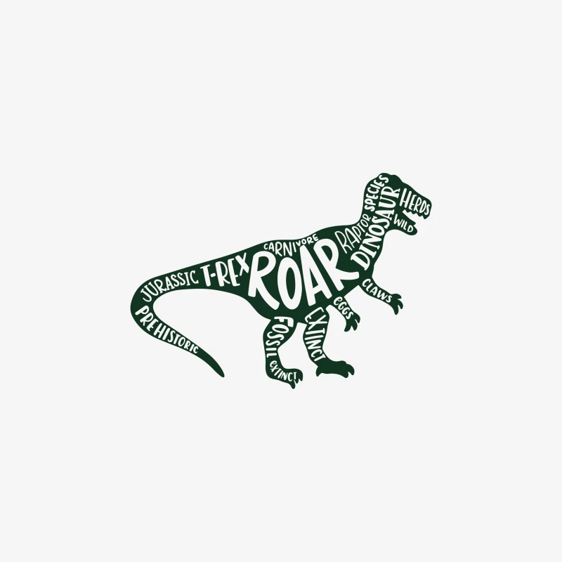 Dinosaure en typographie Homme Sweat-shirt à enfiler