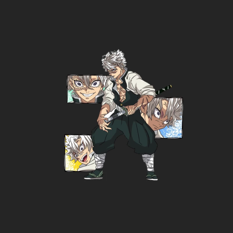 Personnage de Manga avec Épée Homme Sweat-shirt à enfiler