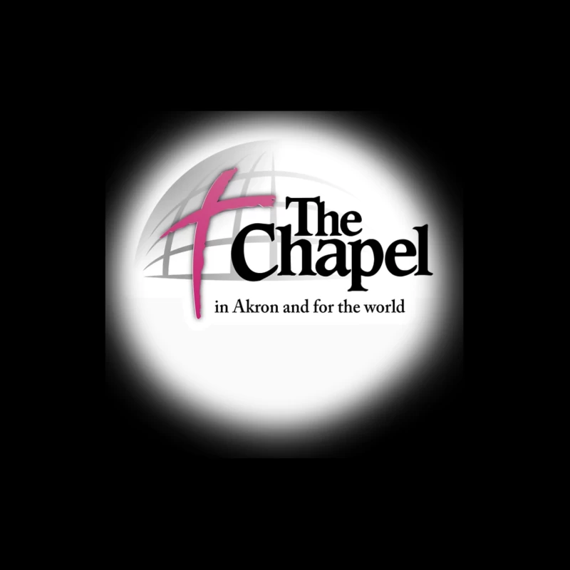 The Chapel Church Logo with Pink Cross - Akron Religious Organization Mouse Pad