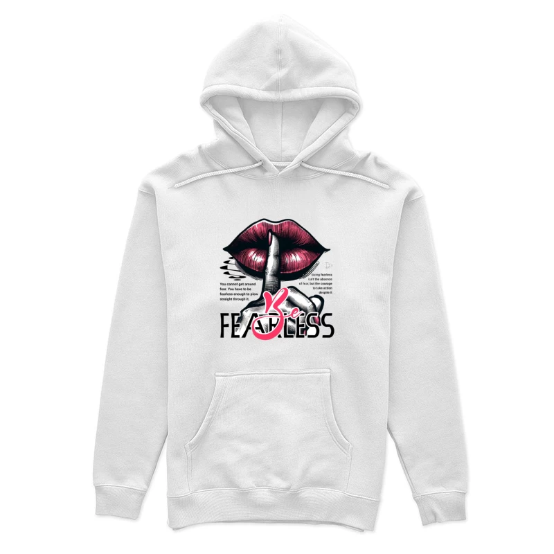 Sei furchtlos - Lippen und Schweigen Damen Pullover Hoodie