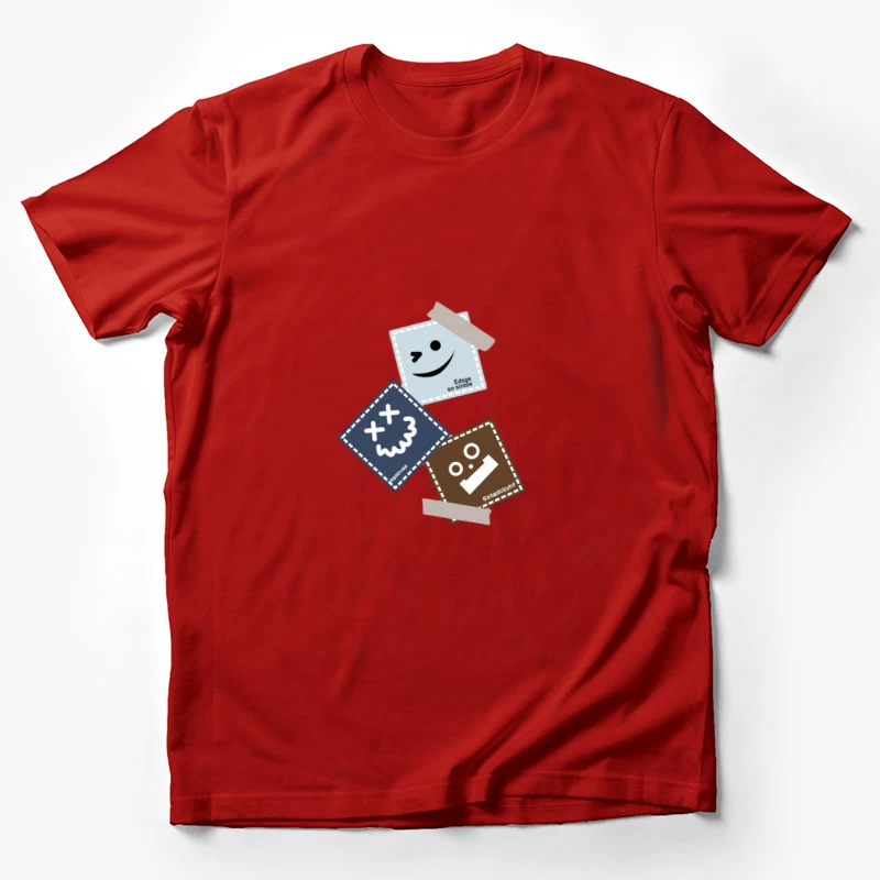 Autocollants Sourires Amusants Homme T-Shirt