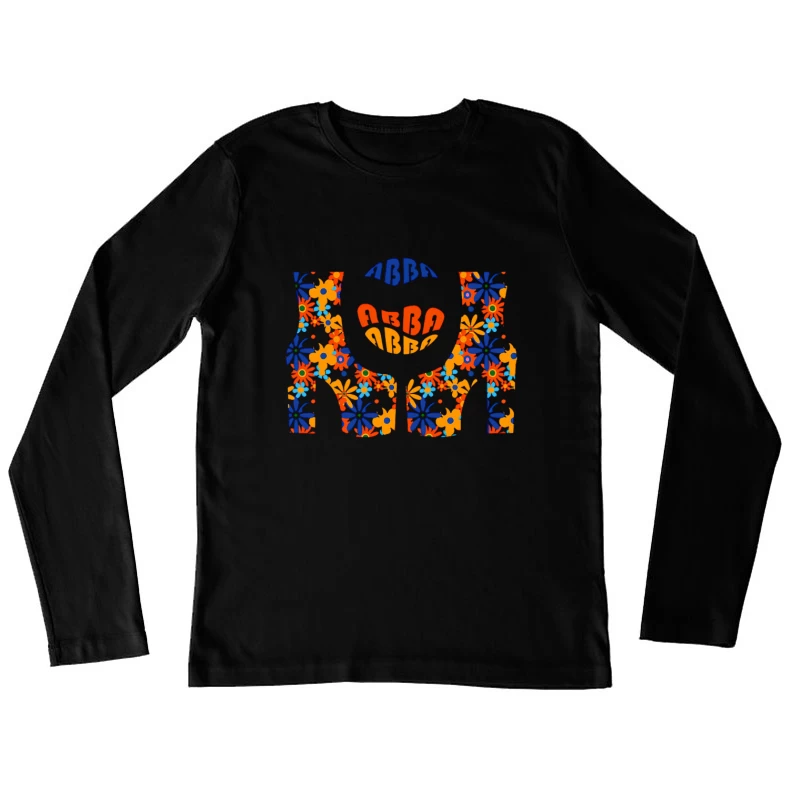 Abba Band Flowers Art Female Long Sleeve T-Shirt