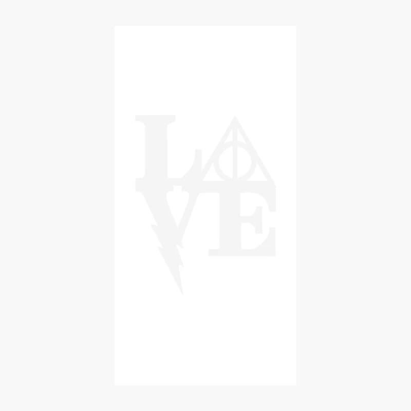 Minimalist Love Typography Inspired by Harry Potter iPhone Case