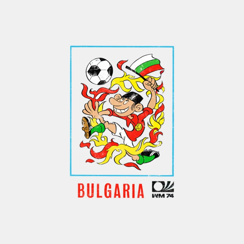 Bulgaria  70s Vintage-Style Soccer Fan Design Male Tank Top