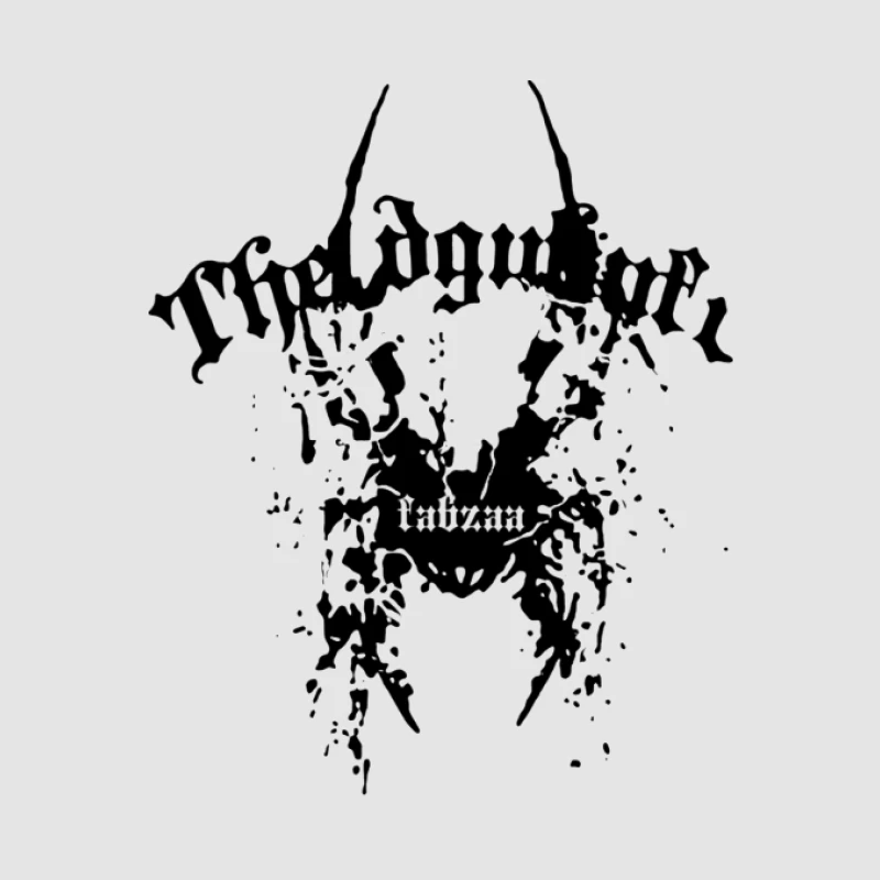 Schwarzmetall-Bandlogo mit mystischen Elementen Damen Pullover Hoodie