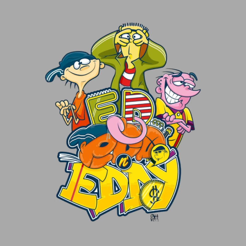 Personnages de bande dessinée Ed, Edd et Eddy Homme Sweat à capuche