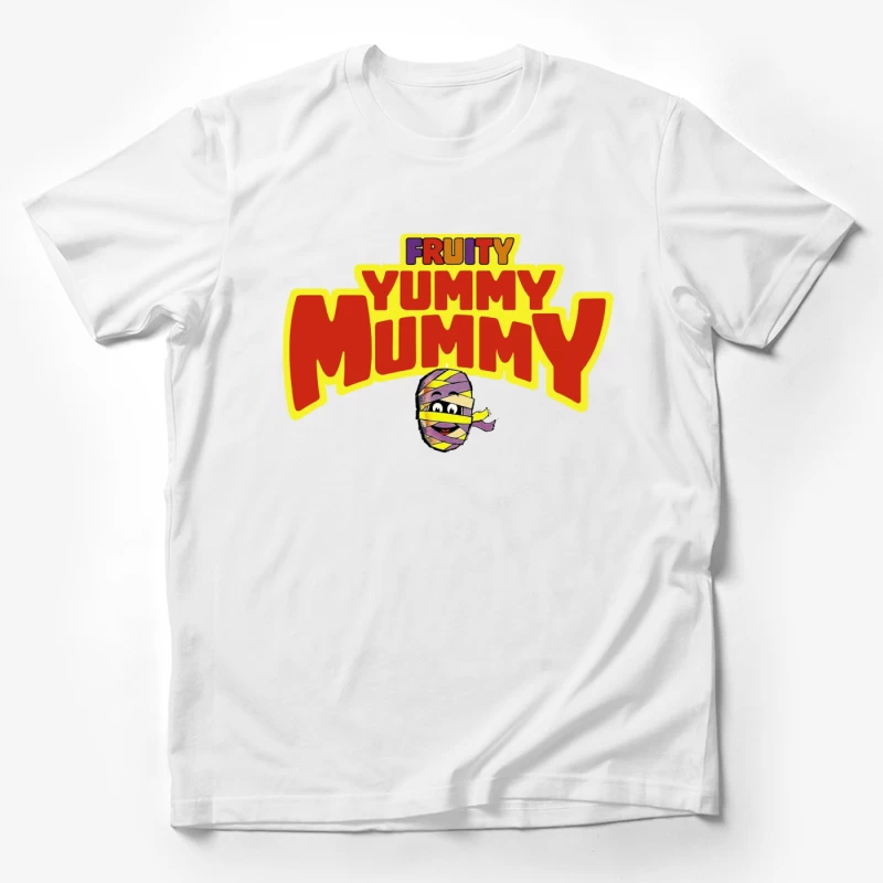 Fruity Yummy Mummy Cartoon Character Logo Male T-Shirt