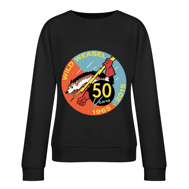 Wild Weasel 50 Years Female Pullover Sweatshirt