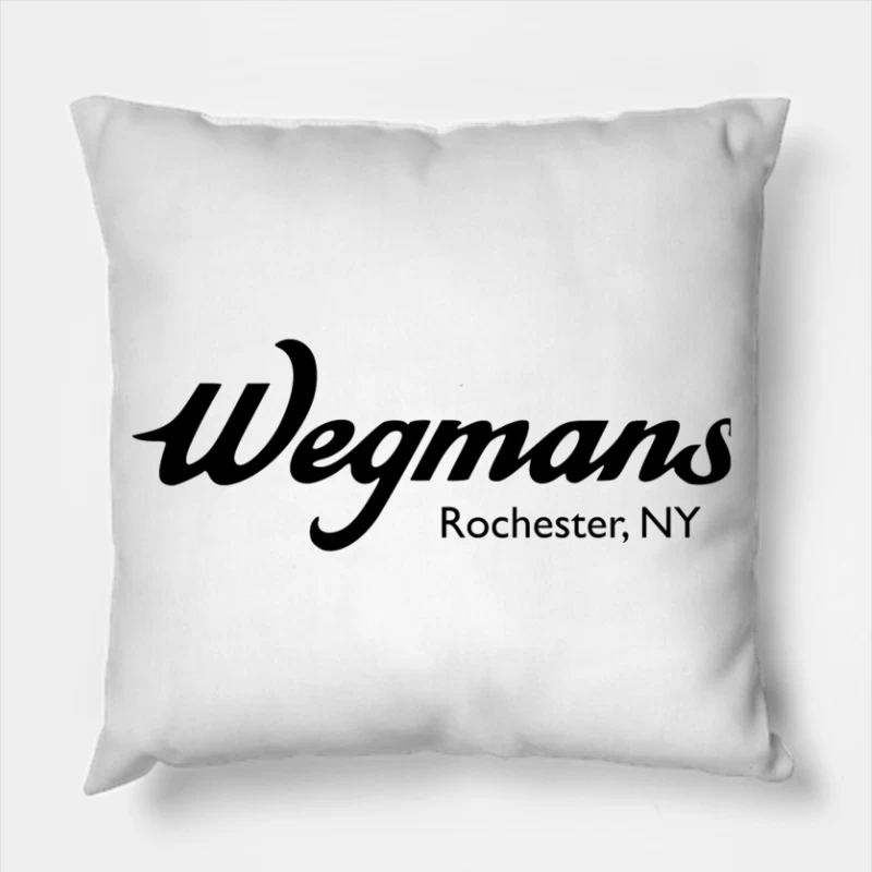 Wegmans Supermarket Logo from Rochester, New York Throw Pillow