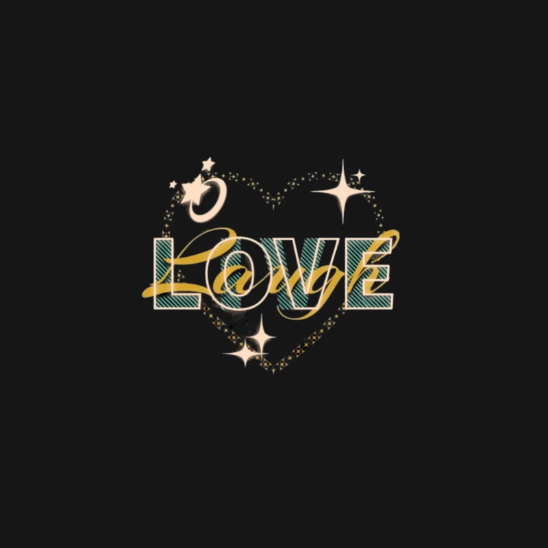 Illustration Amour Étoilé Femme Manches Longues T-Shirt
