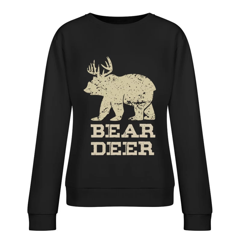Créature Mythique Ours Cerf Femme Sweat-shirt à enfiler