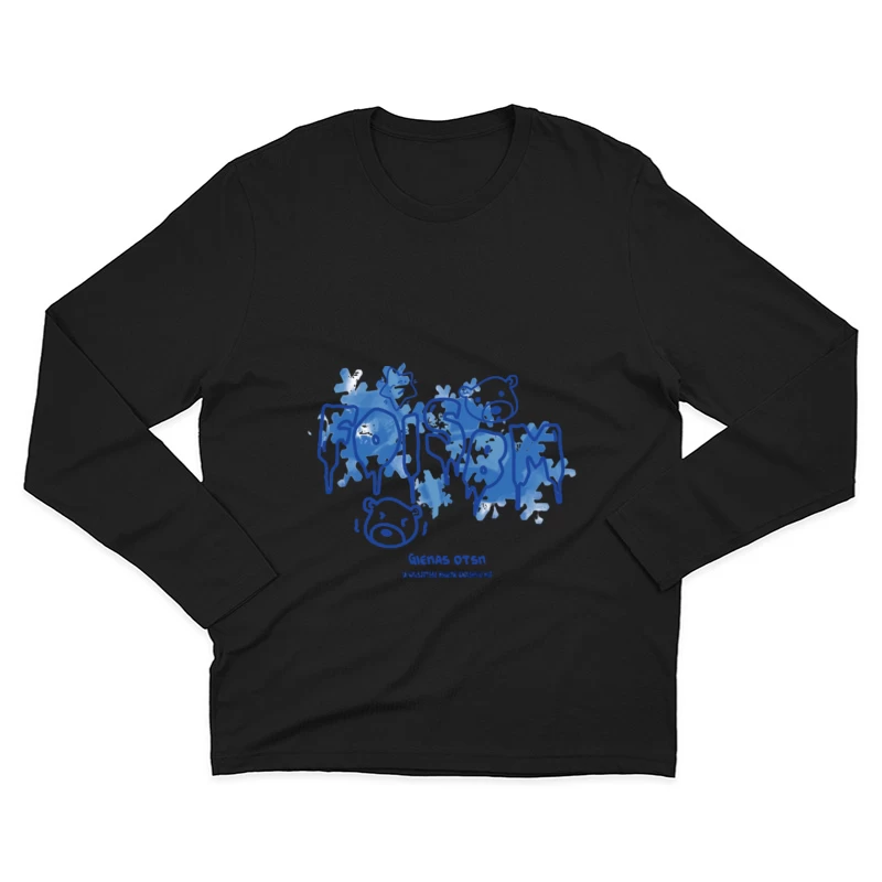 Eisige Bärenkälte auf Schrift Herren Langarm T-Shirt
