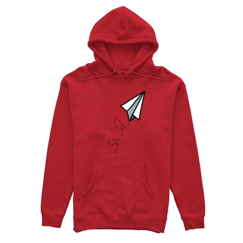 Avion en papier minimaliste Femme Sweat à capuche