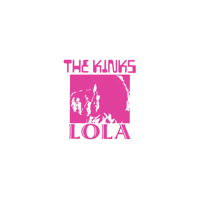 The Kinks 'Lola' Pink Album Cover Art Desk Mat