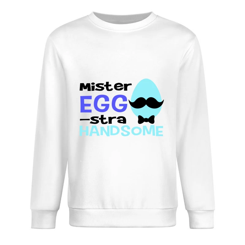 Œuf élégant avec moustache Homme Sweat-shirt à enfiler