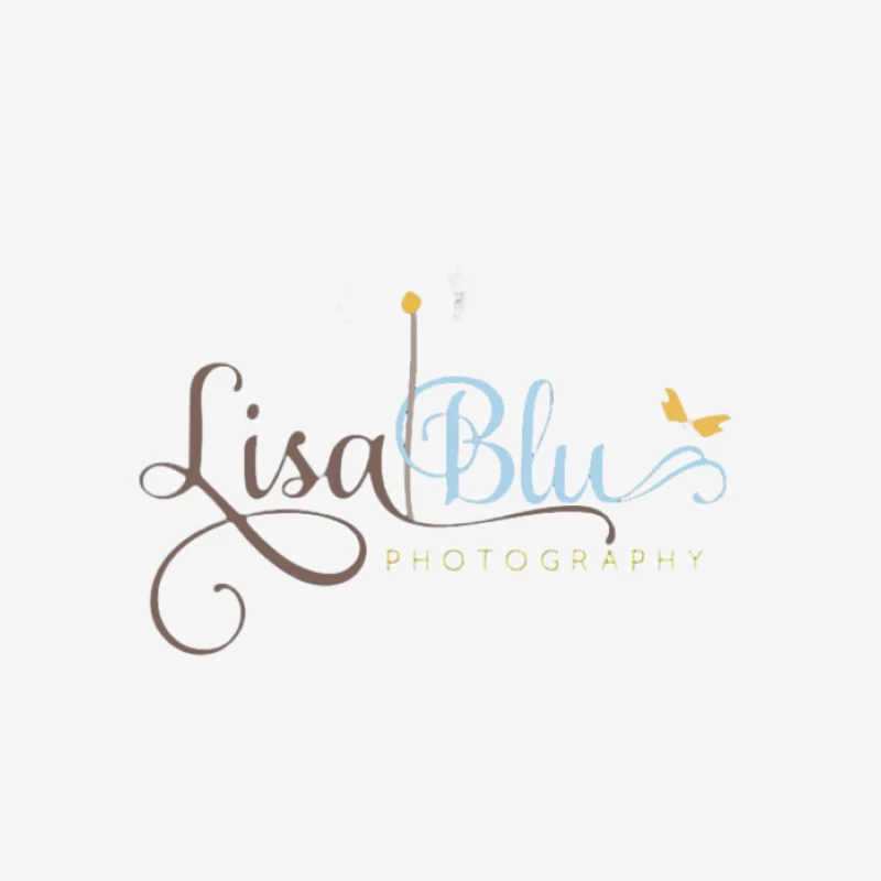 Logo Lisa Blu Fotografia con Farfalla Felpa pullover Donna