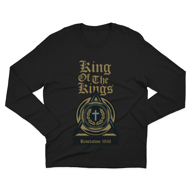 Symbole de la Foi avec Croix Homme Manches Longues T-Shirt
