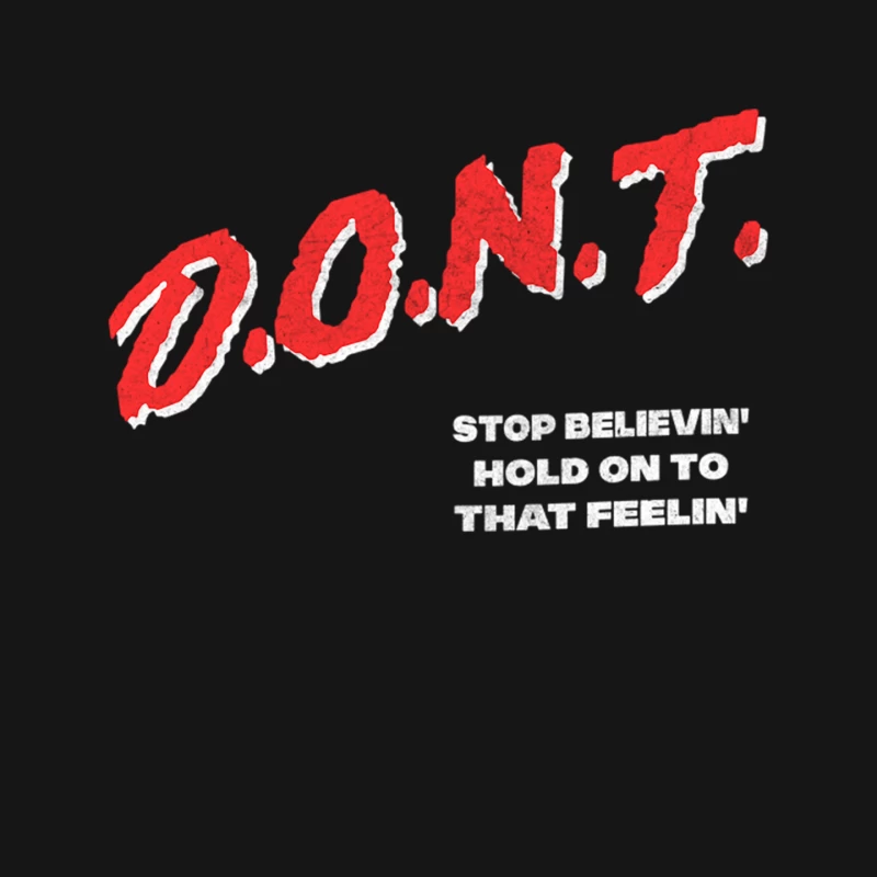 Don_t Stop Believin_  Lyrics Typography DARE Parody Design Mouse Pad