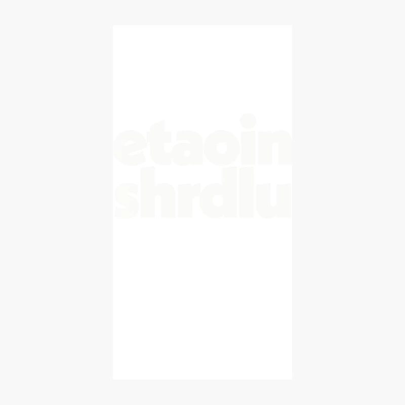 Etaoin shrdlu  Typesetter Word Design iPhone Case