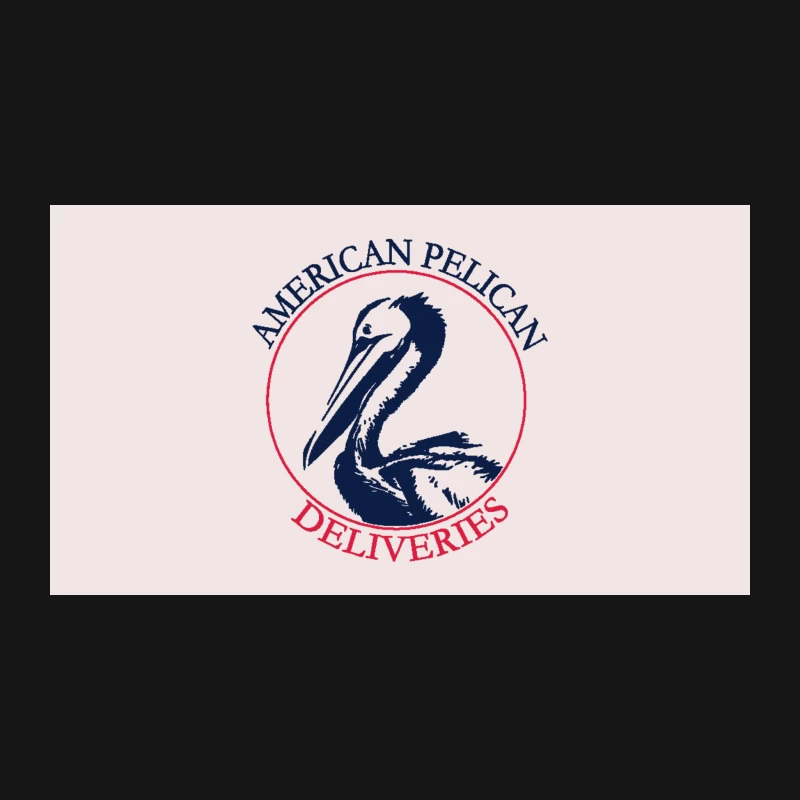 American Pelican Deliveries: Nautical Bird Logo for Business Desk Mat