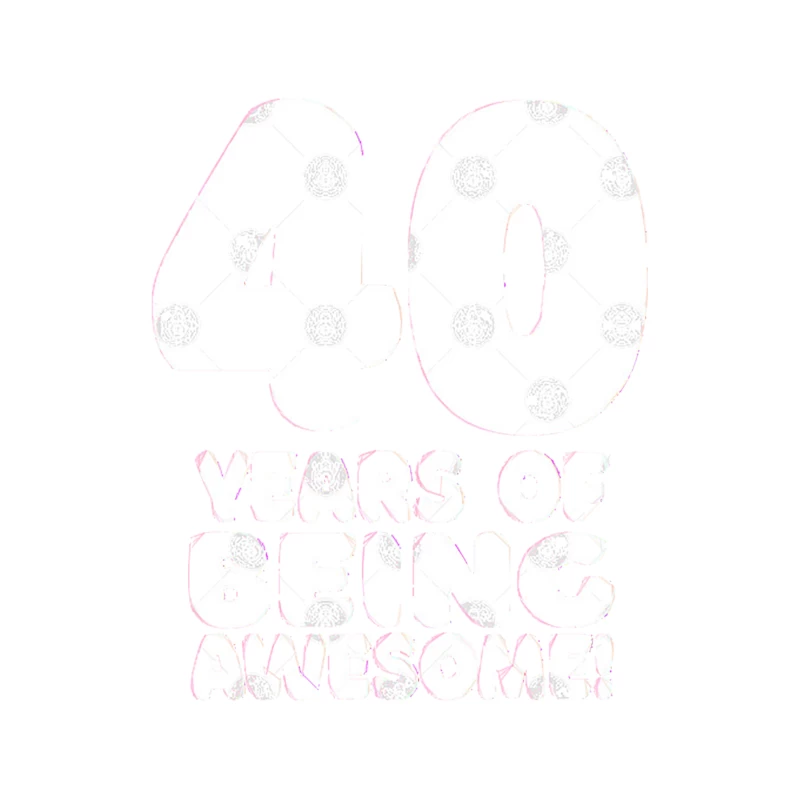40 Years Of Being Awesome - Funny Birthday Design Tapestry
