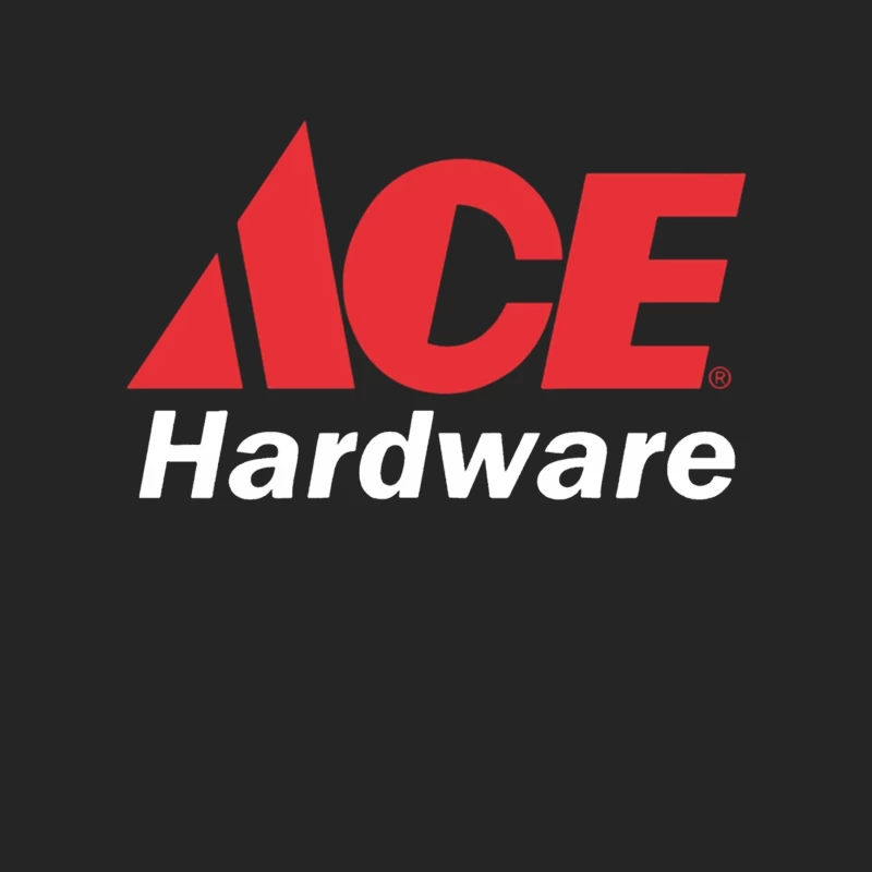 Ace Hardware Store Logo in Red and White Design Female Pullover Sweatshirt