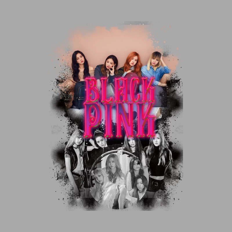 Blackpink: A Popular K-pop Girl Group Male Pullover Hoodie