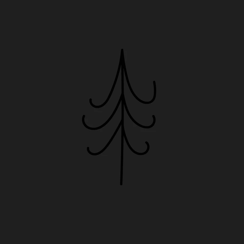 Design minimaliste d'un arbre Homme Débardeur