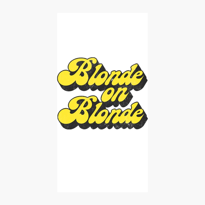 Blonde on Blonde  Vintage Faded Style Fan Design iPhone Case