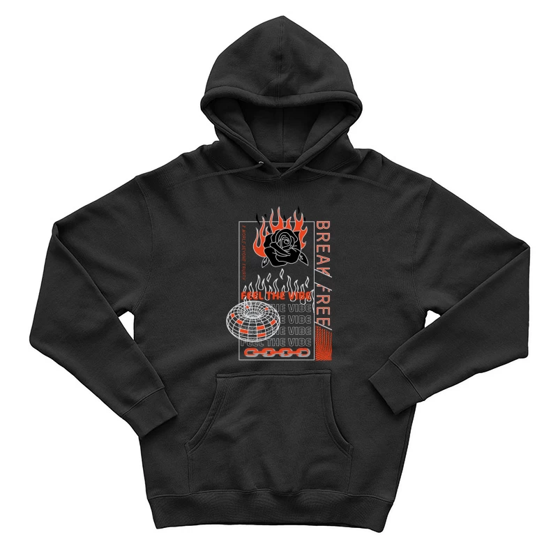 Freiheit und Vibes Herren Pullover Hoodie