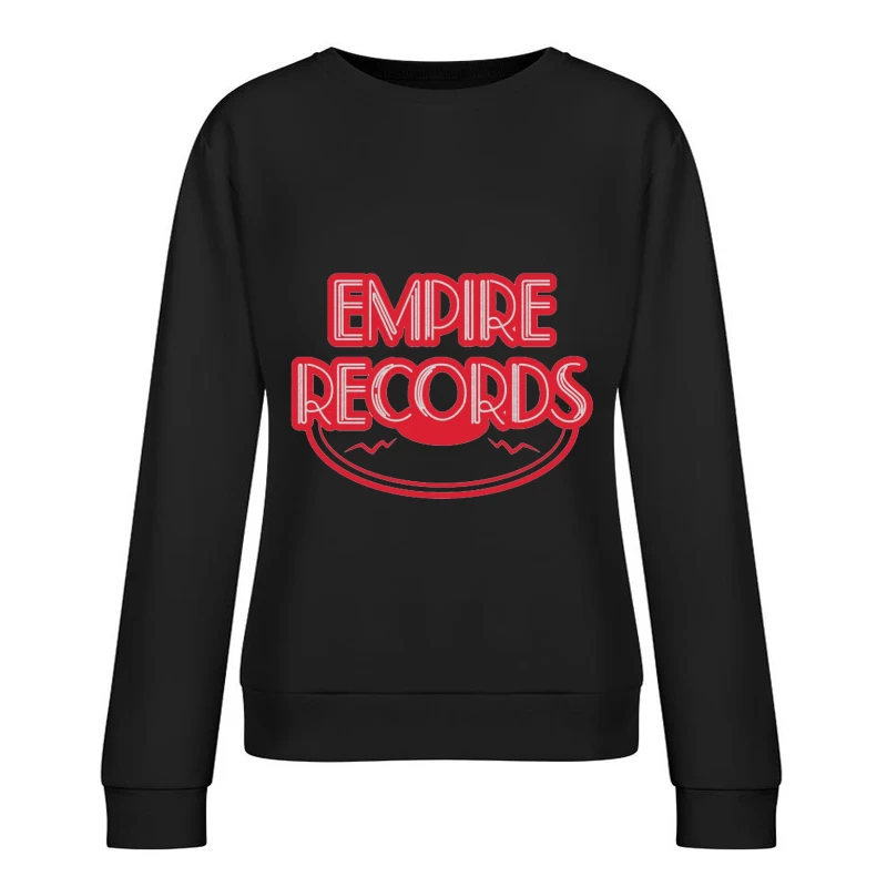 Vintage Empire Records Red Logo Design Female Pullover Sweatshirt