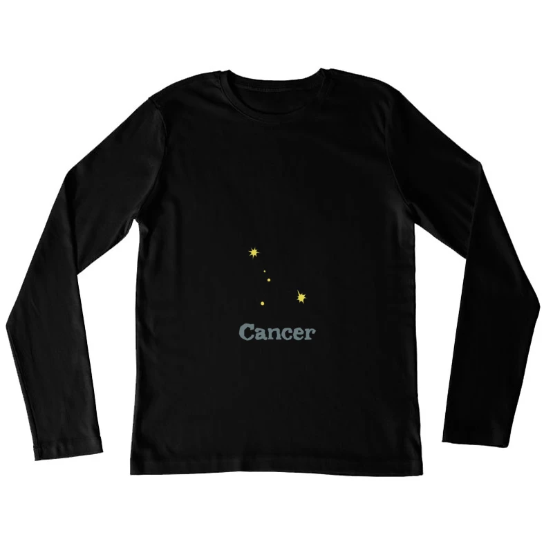 Krebs Sternbild Design Damen Langarm T-Shirt