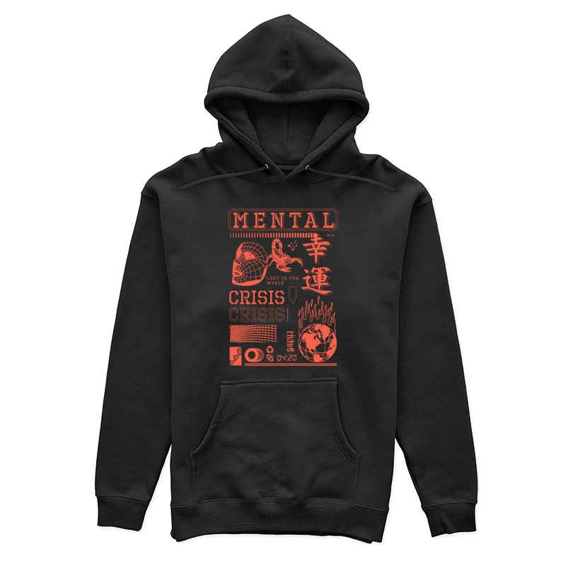 Mentale Krise und Glück Damen Pullover Hoodie