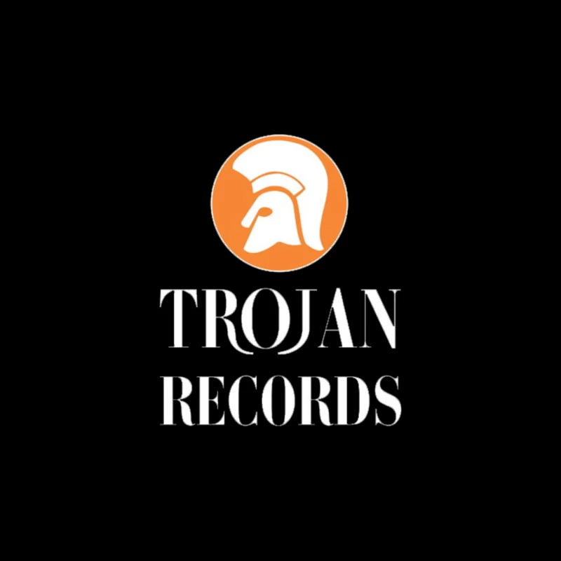 Trojan Records Throw Pillow