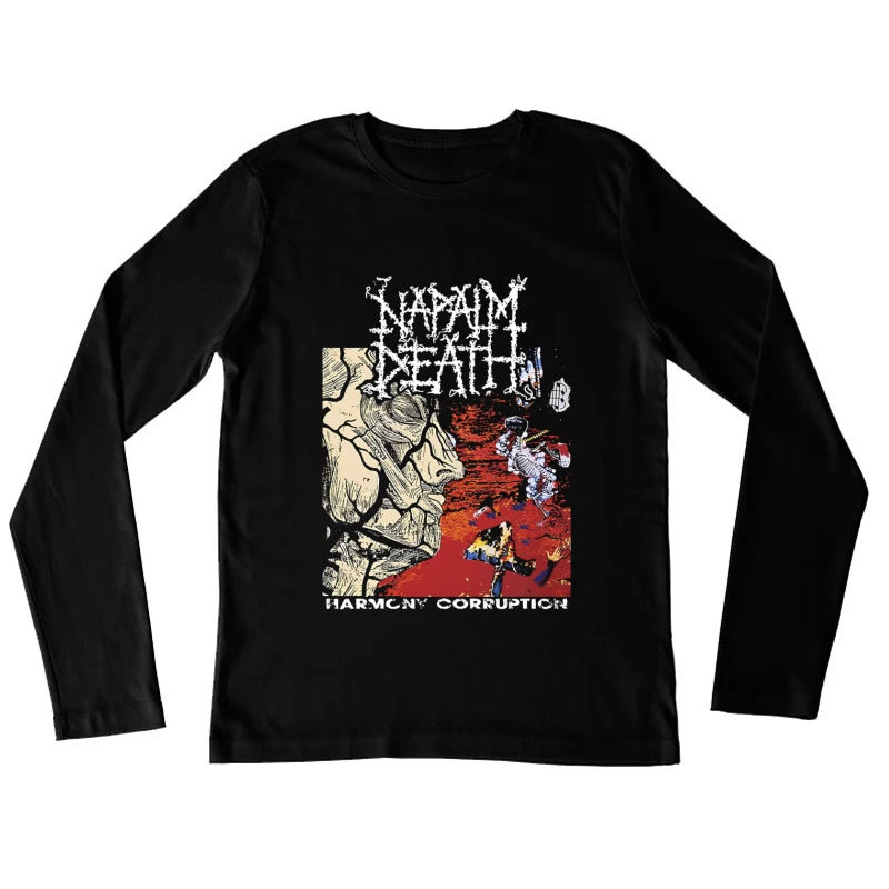 Napalm Death Harmony Coruption Female Long Sleeve T-Shirt