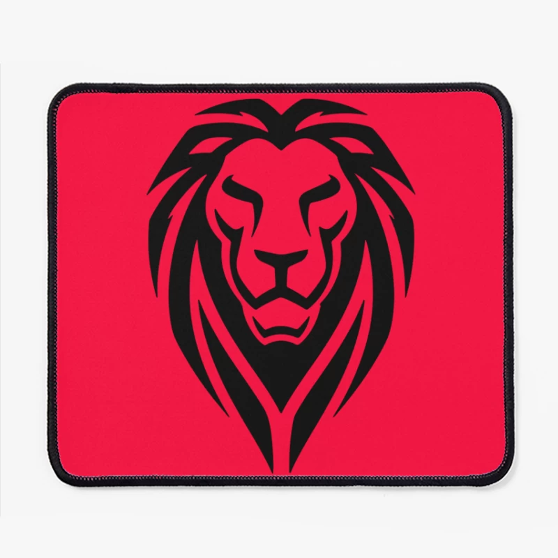 Lion Head Tattoo Tribal Mouse Pad