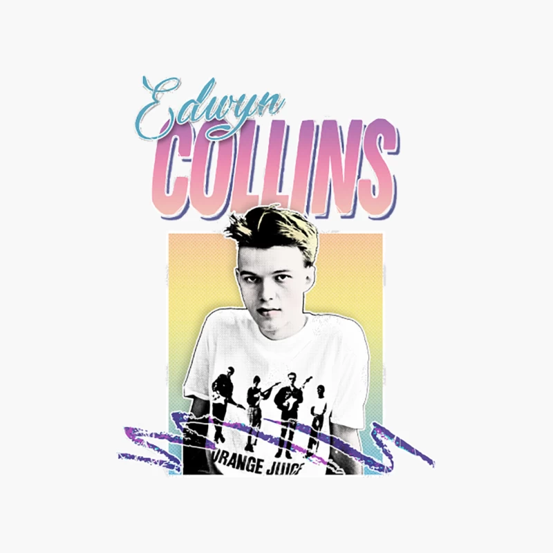 Edwyn Collins  Orange Juice 80s Styled Tribute Design Cotton Tote Bag
